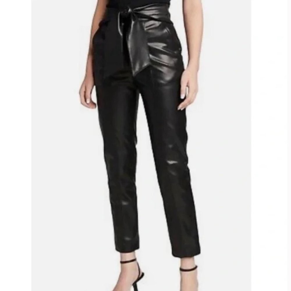 Young Fabulous & Broke Tie Waist Vegan Leather Pants